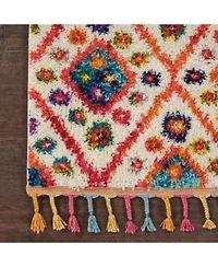 Closeout Nourison Home Nomad Nmd03 Ivory Pink Rug