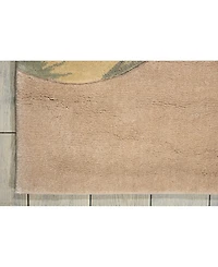 Nourison Home Tropics TS04 Beige 7'6" x 9'6" Area Rug