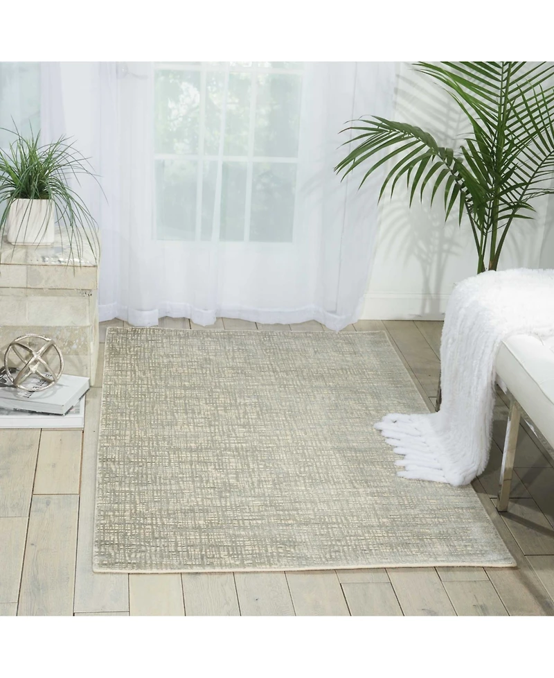 Nourison Home Starlight STA02 Beige 3'5" x 5'5" Area Rug