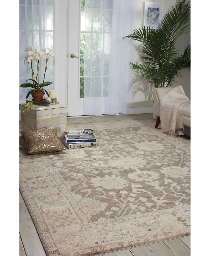 Nourison Home Aldora ALD08 Ivory 5'6" x 8' Area Rug