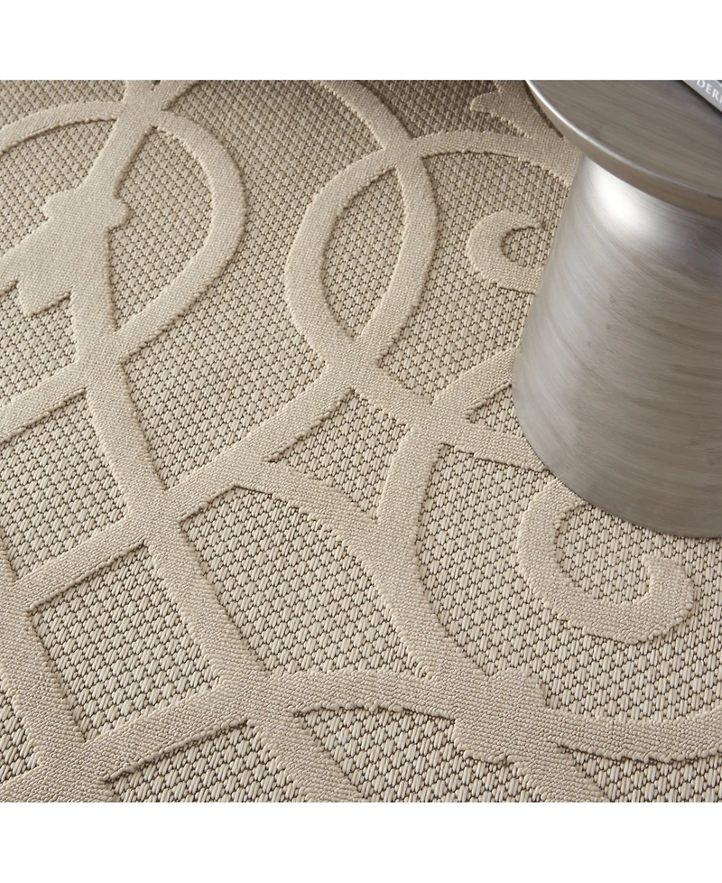 Nourison Home Cozumel CZM04 Cream 4' x 6' Outdoor Area Rug