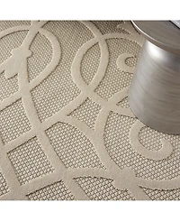 Nourison Home Cozumel CZM04 Cream 4' x 6' Outdoor Area Rug
