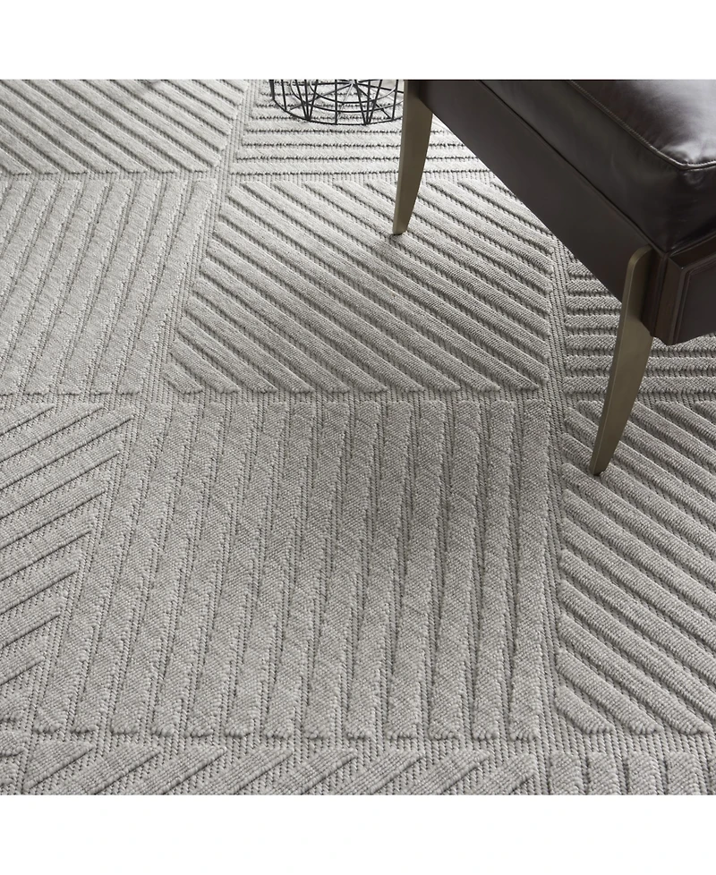 Nourison Home Cozumel CZM05 Silver 7'10" x 9'10" Outdoor Area Rug