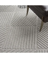 Nourison Home Cozumel CZM05 Silver 7'10" x 9'10" Outdoor Area Rug