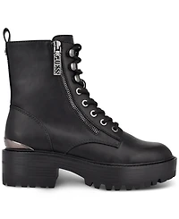 Guess Women's Fearne Lug Sole Lace Up Bootie