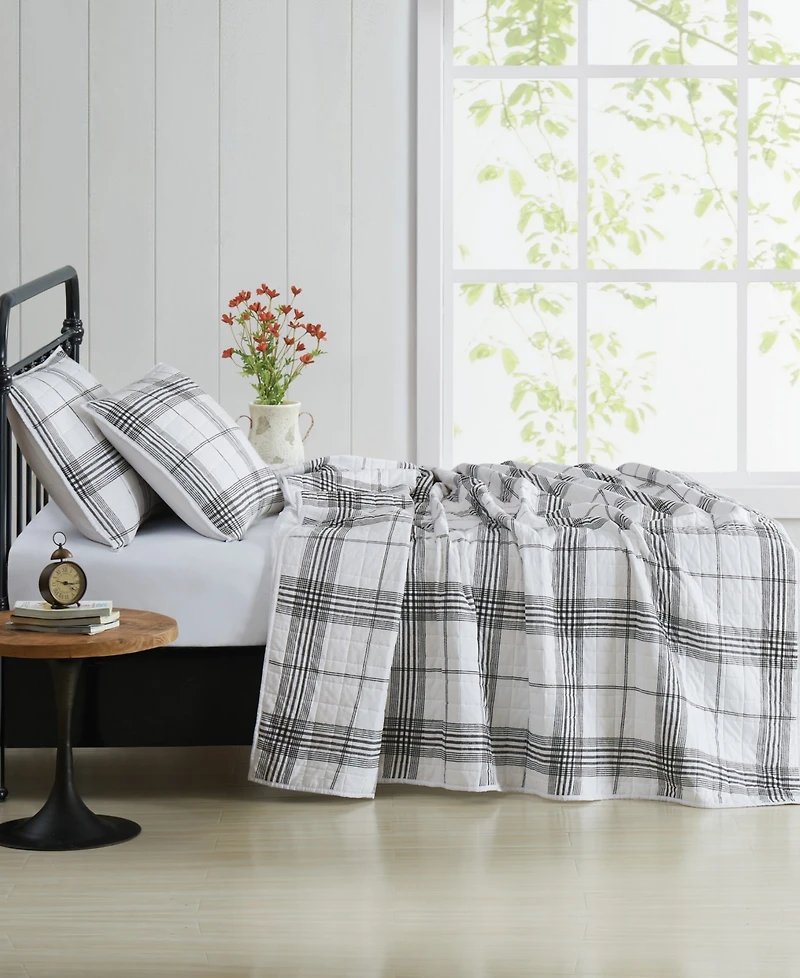 Cottage Classics Plaid 3-Piece Quilt Set