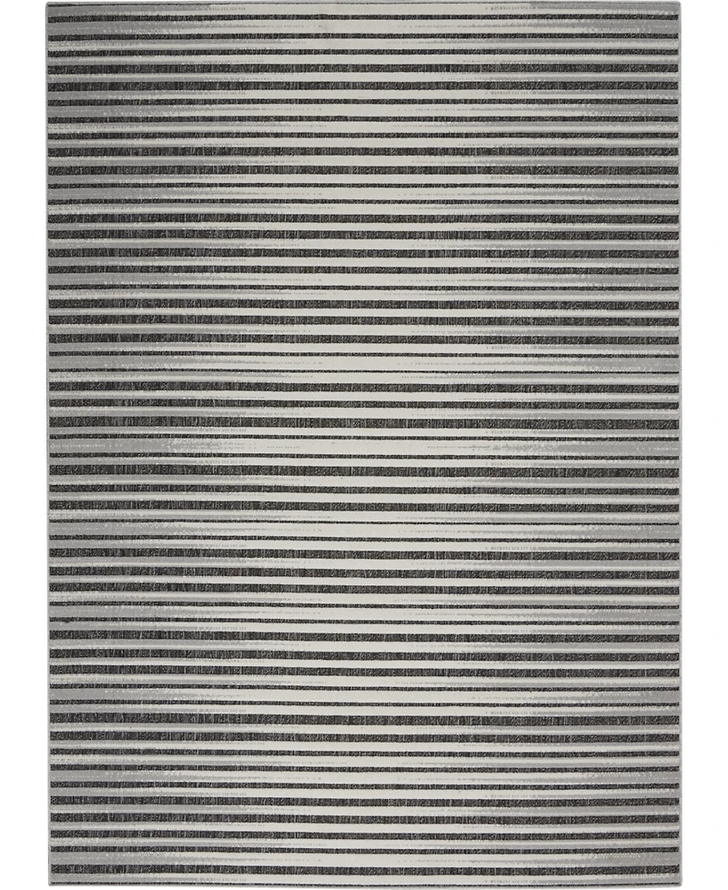 Nourison Home Key Largo KLG01 Onyx 5'3" x 7'3" Outdoor Area Rug