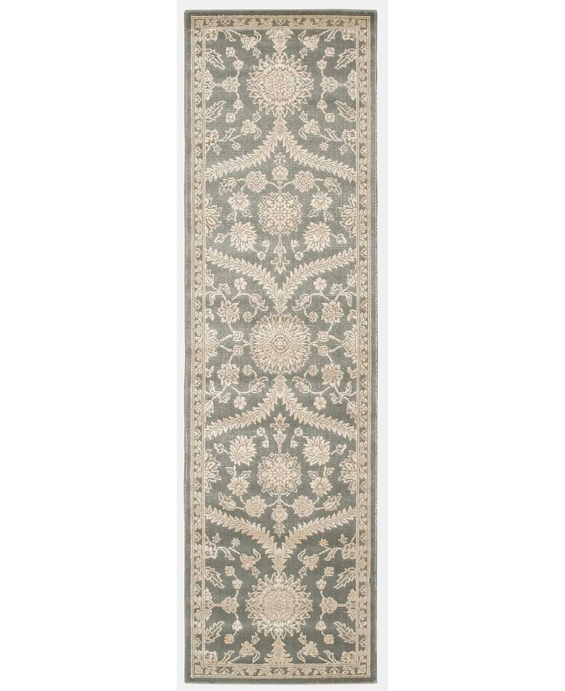 Nourison Home Luminance LUM04 Gray 2'3" x 8' Runner Rug