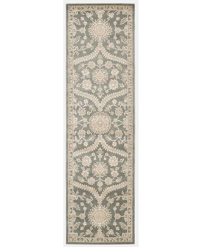 Nourison Home Luminance LUM04 Gray 2'3" x 8' Runner Rug