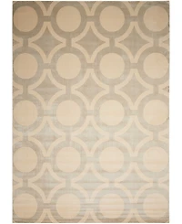 Nourison Home Luminance LUM01 Cream and Gray 7'6" x 10'6" Area Rug