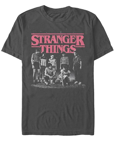 Stranger Things Men's Faded Cast Poster Short Sleeve T-Shirt