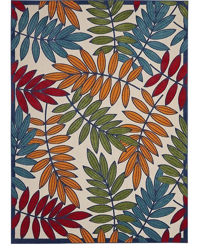 Nourison Home Aloha ALH18 Multi 7' x 10' Outdoor Area Rug