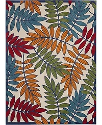 Nourison Home Aloha ALH18 Multi 7' x 10' Outdoor Area Rug