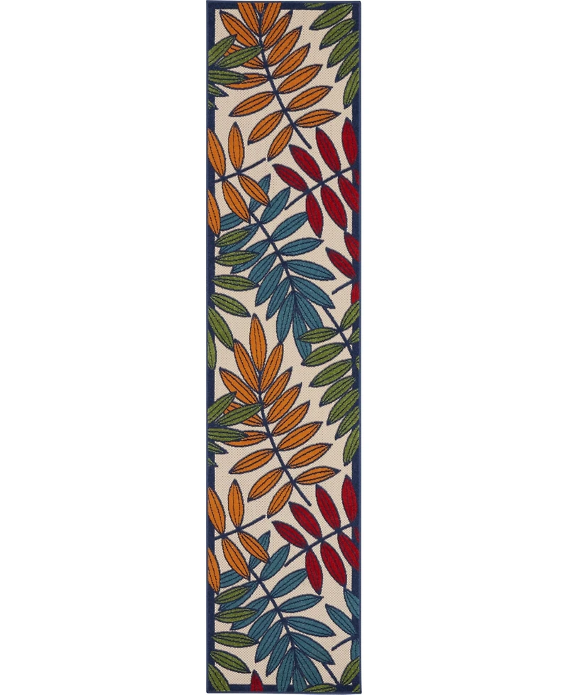 Nourison Home Aloha ALH18 Multi 2'3" x 10' Runner Rug
