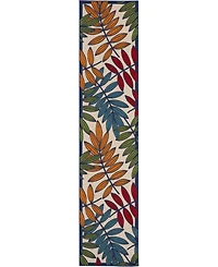 Nourison Home Aloha ALH18 Multi 2'3" x 10' Runner Rug