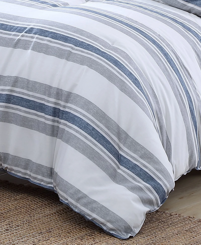 Nautica Bay Shore Reversible 3-Pc. Comforter Set, King