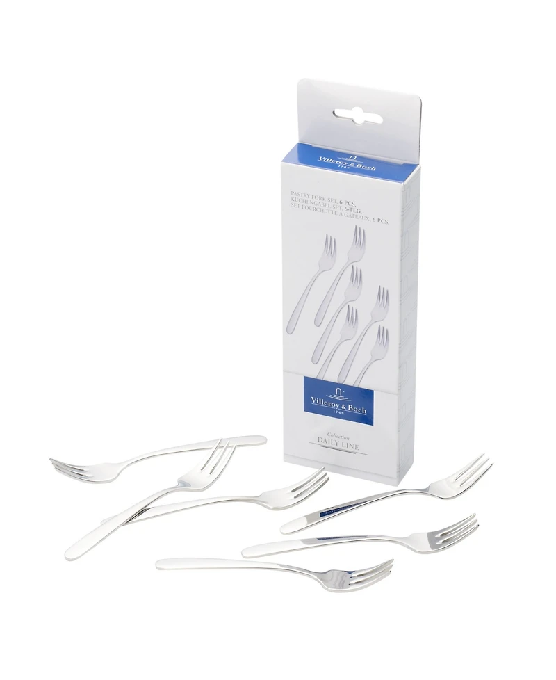 Villeroy & Boch Daily Line Pastry Forks Set, 6 Pieces