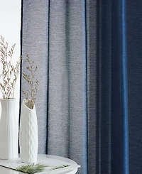 Hlc.me 2 Piece Semi Sheer Voile Window Curtain Drapes Grommet Panels for Bedroom, Living Room & Kids