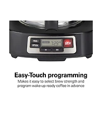 Hamilton Beach 5 Cup Compact Coffee Maker with Programmable Clock