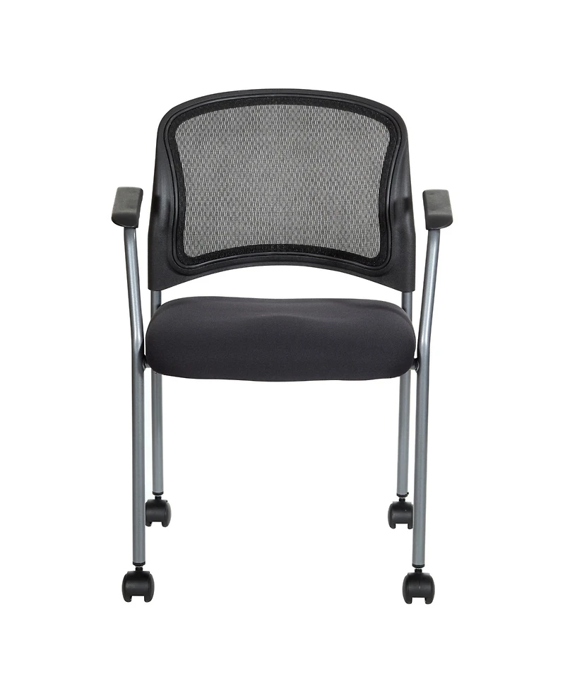 Osp Home Furnishings Titanium Finish Visitors Office Chair
