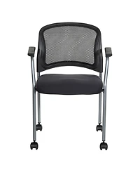 Osp Home Furnishings Titanium Finish Visitors Office Chair