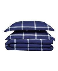 Truly Soft Printed Windowpane Duvet Cover Sets