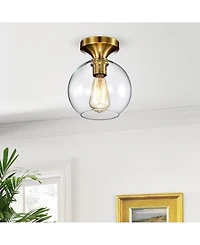 Home Accessories Gorden 7.9" 1-Light Indoor Flush Mount Chandelier with Light Kit