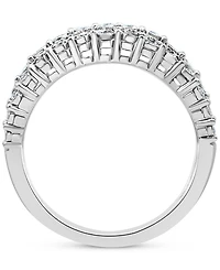 Diamond Multi-Row Crossover Statement Ring (1 ct. t.w.) in Sterling Silver