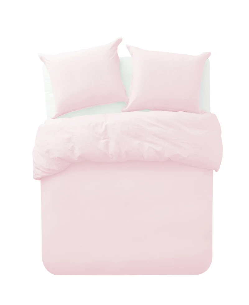 Cathay Home Inc. Microfiber Washed Crinkle Duvet Cover Set, King/California King