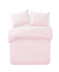 Cathay Home Inc. Microfiber Washed Crinkle Duvet Cover Set, King/California King