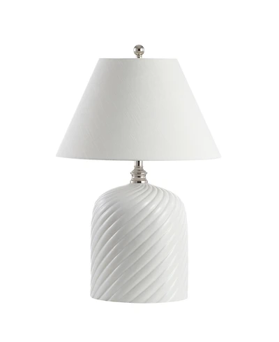 Serge Swirl Ceramic Bohemian Glam Led Table Lamp