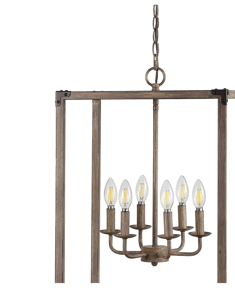 Jonathan Y Magnolia -Light Adjustable Rustic Farmhouse Led Pendant