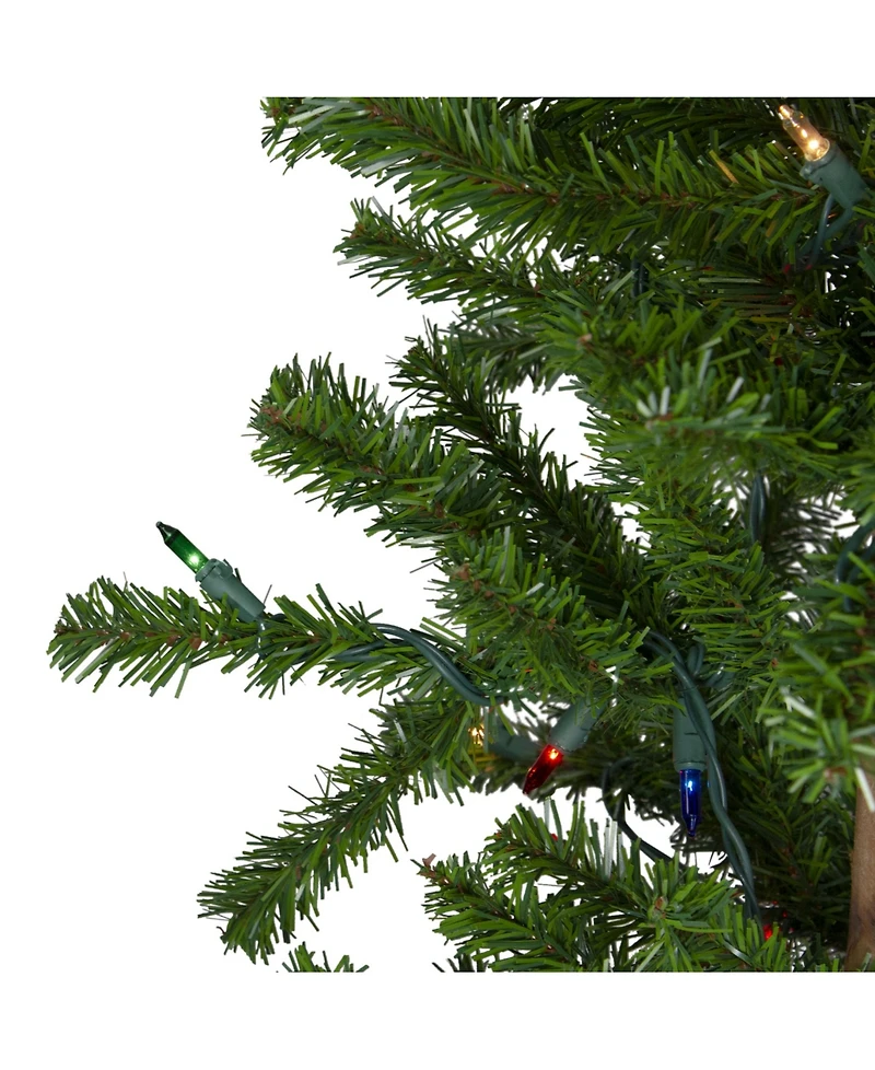 Northlight Pre-Lit Slim Alpine Artificial Christmas Trees