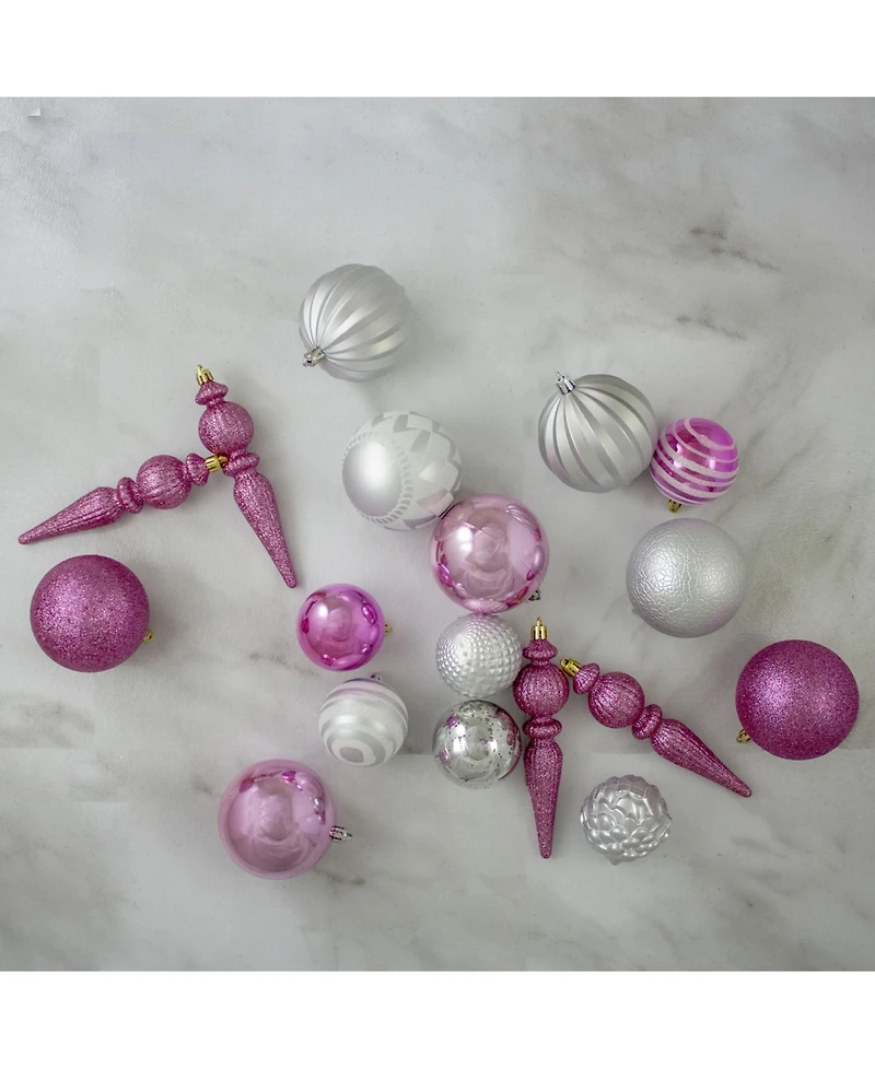 Northlight 75 Count and Shatterproof 3-Finish Christmas Ball Ornaments