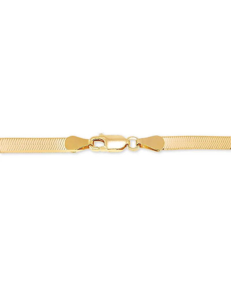 Giani Bernini Herringbone Link Chain Bracelet 18k Gold-Plated Sterling Silver, Created for Macy's