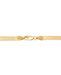 Giani Bernini Herringbone Link Chain Bracelet 18k Gold-Plated Sterling Silver, Created for Macy's