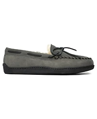 Minnetonka Men's Sheepskin Hardsole Moccasin Extended Sizes Slippers