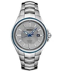 Seiko Men's Coutura Solar Gray Stainless Steel Bracelet Watch 42.5mm
