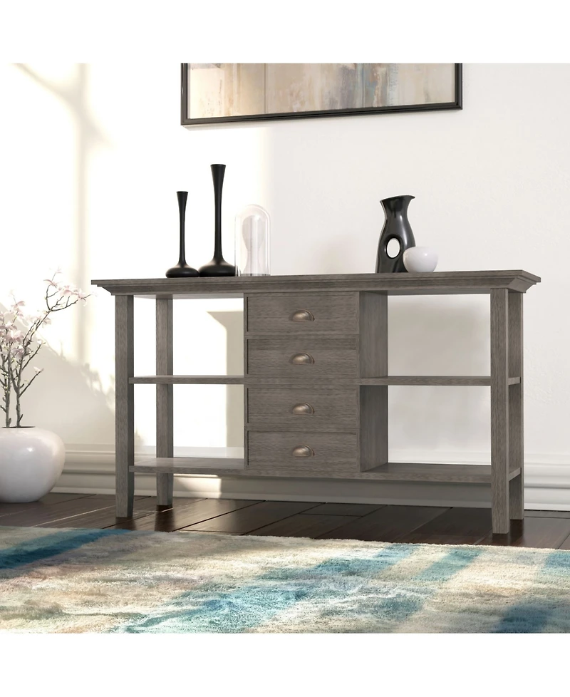 Simpli Home Redmond Solid Wood Console Sofa Table