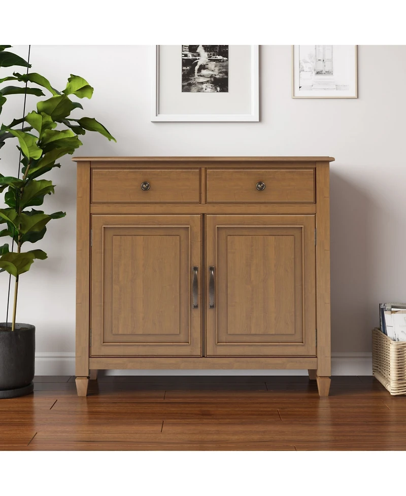 Simpli Home Connaught Solid Wood Entryway Storage Cabinet