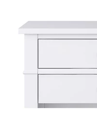 Simpli Home Carlton Solid Wood Bedside Table