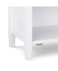 Simpli Home Warm Shaker Solid Wood Bedside Table