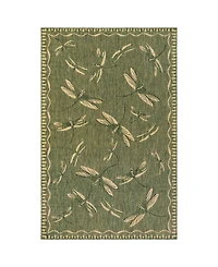Liora Manne' Carmel Dragonfly 7'10" x 9'10" Outdoor Area Rug