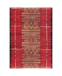 Liora Manne' Marina Tribal Stripe 4'10" x 7'6" Outdoor Area Rug