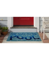 Liora Manne Frontporch This Way To The Pool Area Rug