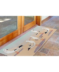 Liora Manne' Frontporch Gulls Sand 2' x 5' Runner Rug