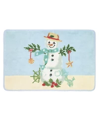 Avanti Coastal Snowman Printed Bath Rug, 20" x 30"
