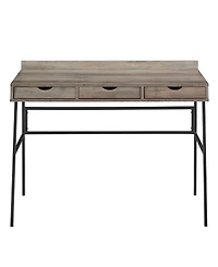 Walker Edison 42" 3 Drawer Angled Front Desk
