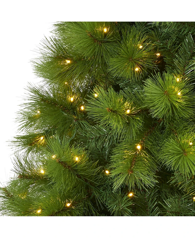 Nearly Natural Scotch Pine Artificial Christmas Tree with 550 Clear Led Lights