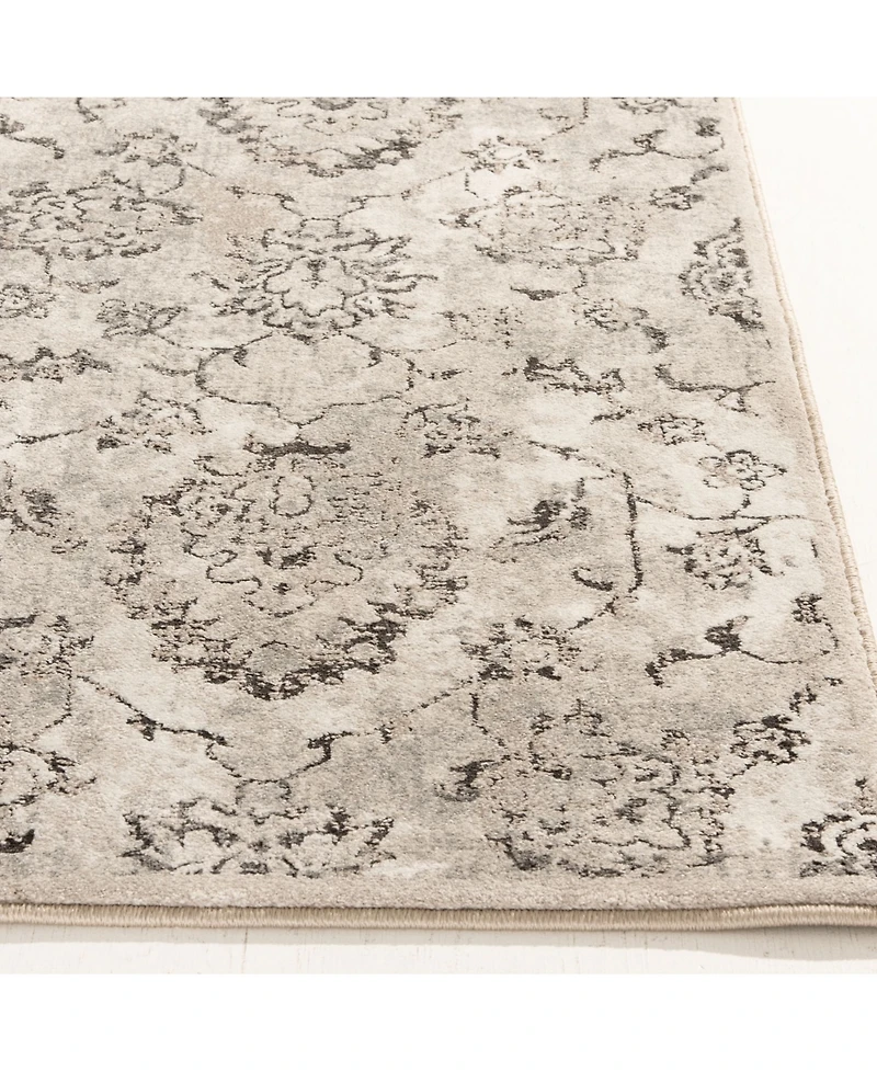 Closeout! Portland Textiles Alexia Tago Silver 5' x 7'3" Area Rug